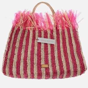 NWT France’s Valentine Straw Tote Bag